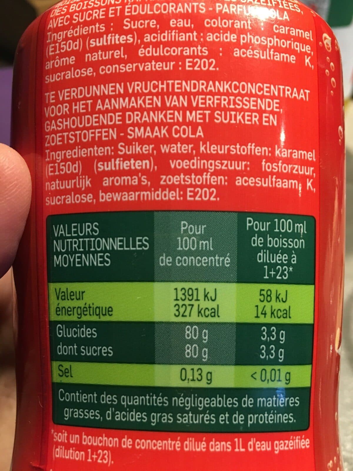 Teisseire Cola packshot