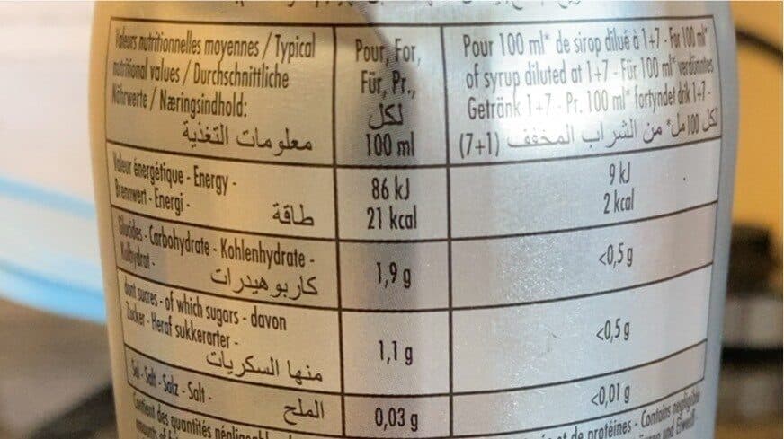 TEISSEIRE Le 0% Grenadine Sugar Free Cordial packshot