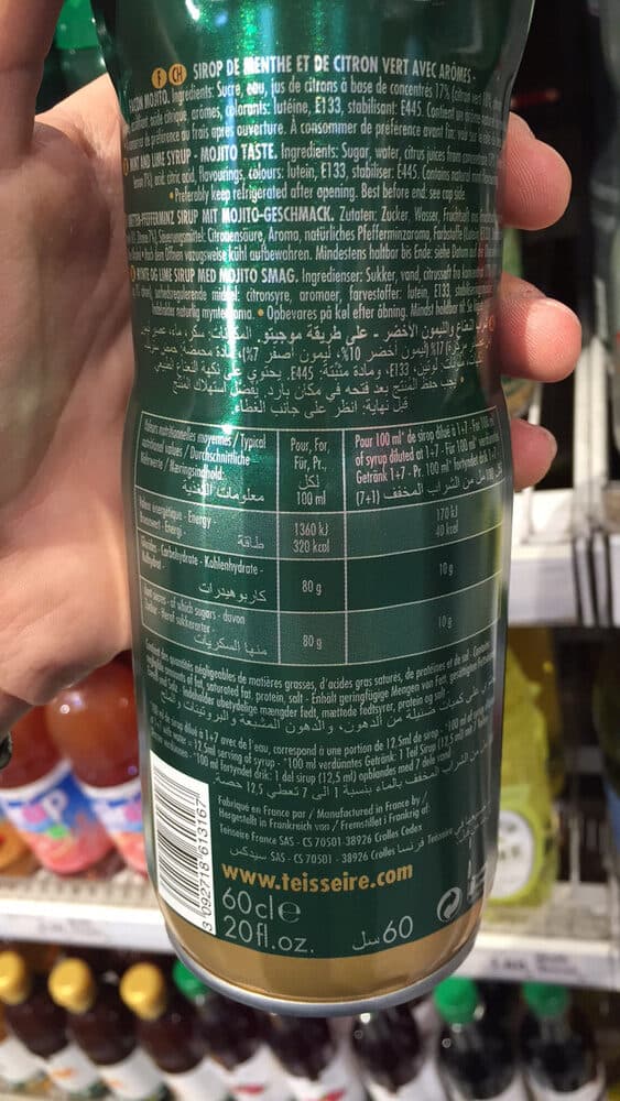 Teisseire Mojito Le Sirop packshot