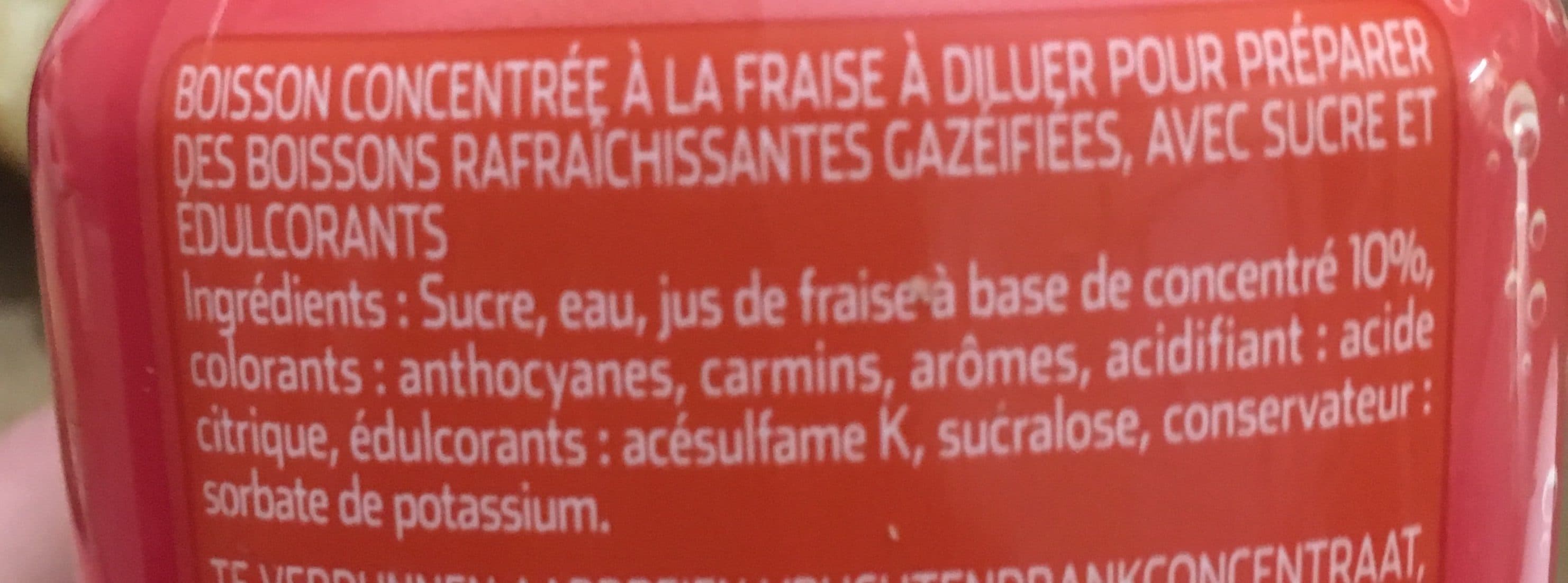 Teisseire Soda machine facon diabolo fraise packshot