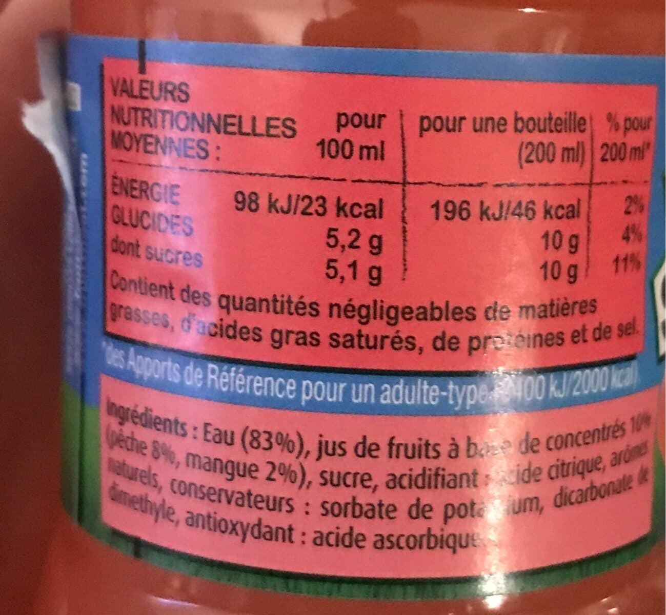 Fruit Shoot Fruit Shoot Pêche Mangue packshot