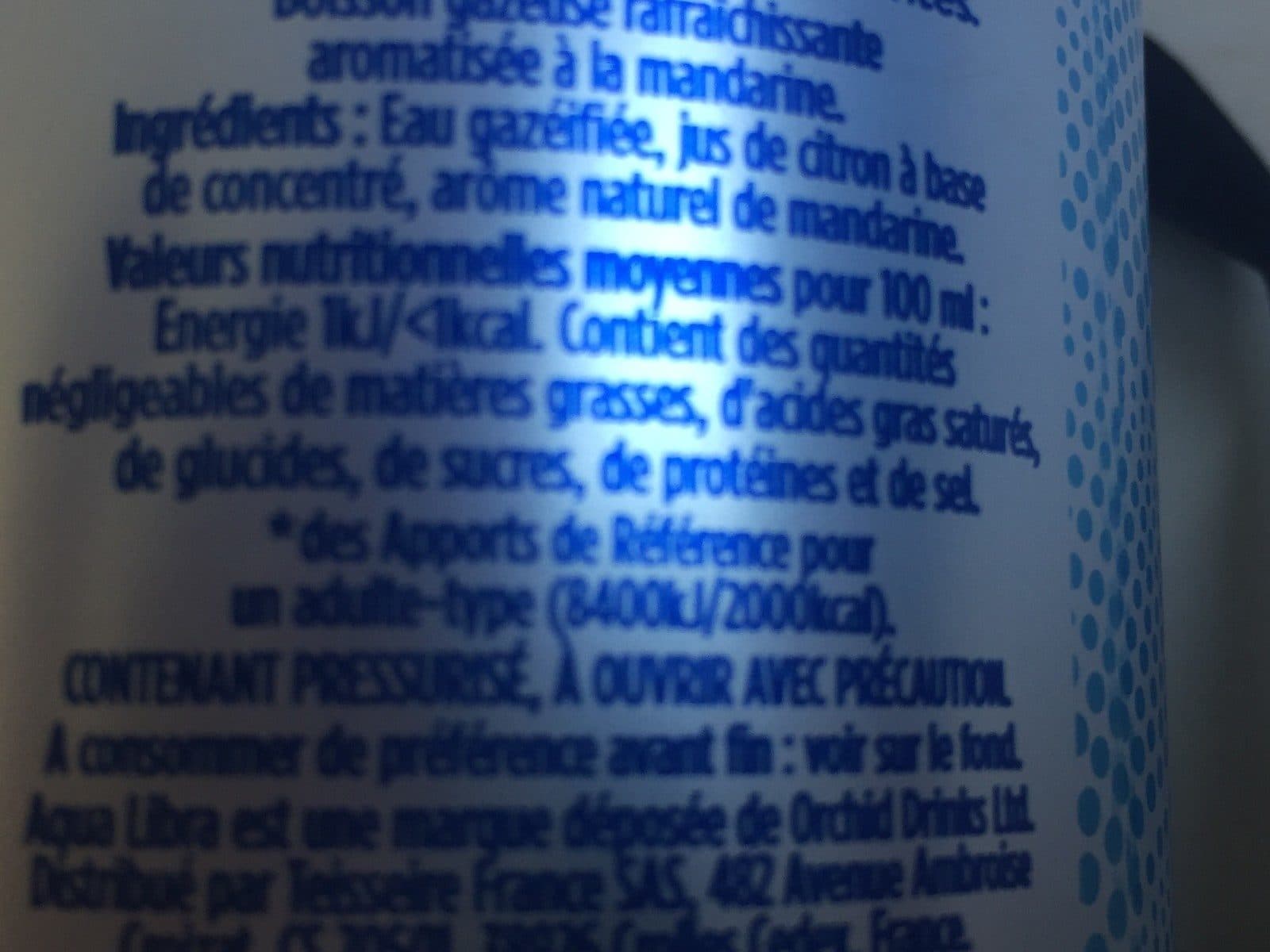 Teisseire Aqualibra mandarine packshot