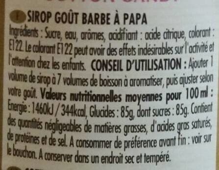 Teisseire Sirop gôut barbe à Papa packshot