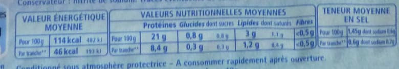 Fleury Michon Le Jambon de Paris (- 25 % de Sel) 4 Tranches + 2 Gratuites packshot