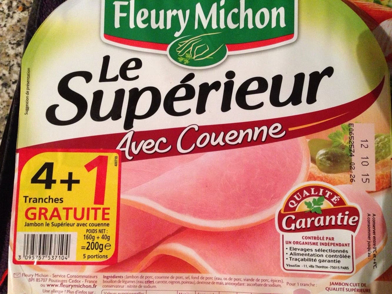 Fleury Michon Le Supérieur avec couenne packshot