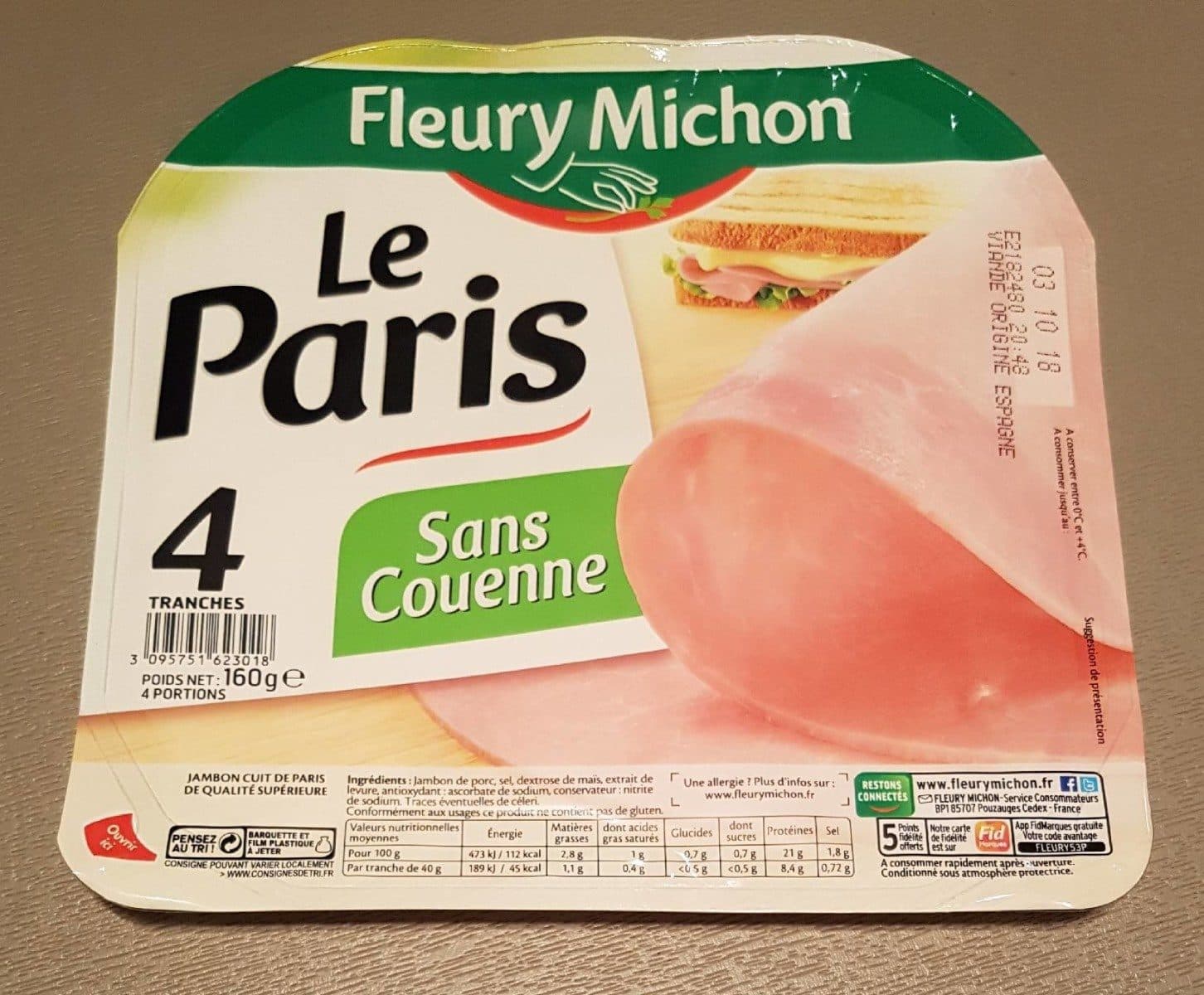 Fleury Michon Le Paris sans couenne - 4 tr. packshot