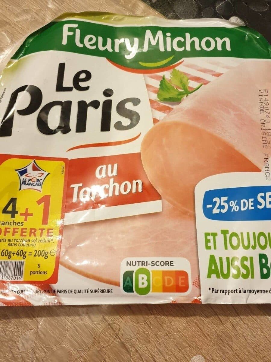 Fleury Michon Le Jambon de Paris au Torchon (-25% de Sel) packshot