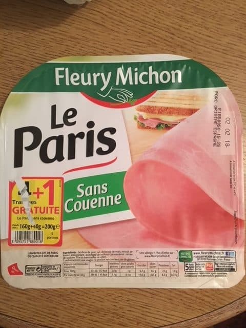 Fleury Michon Le Paris Sans Couenne (4+1 gratuite) packshot