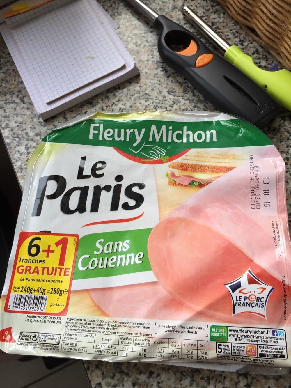 Fleury Michon Le Paris - Jambon sans couenne packshot