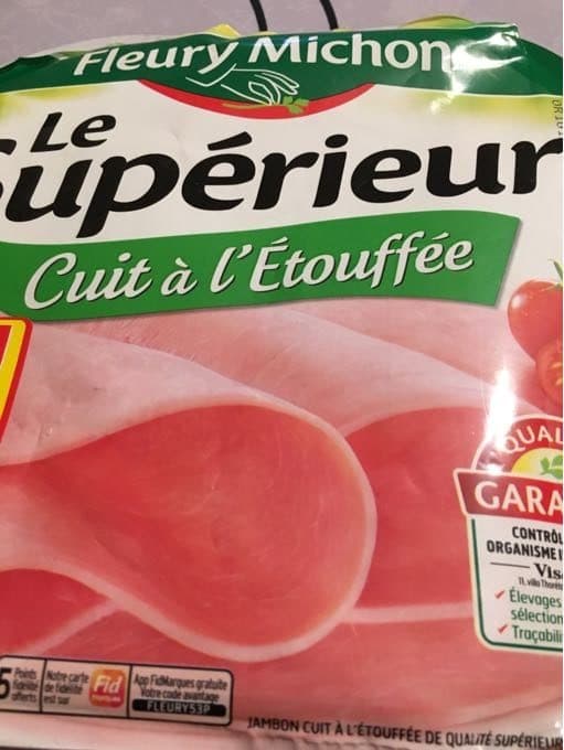 Fleury Michon Le jambon de Paris à l'étouffé 25% sel packshot