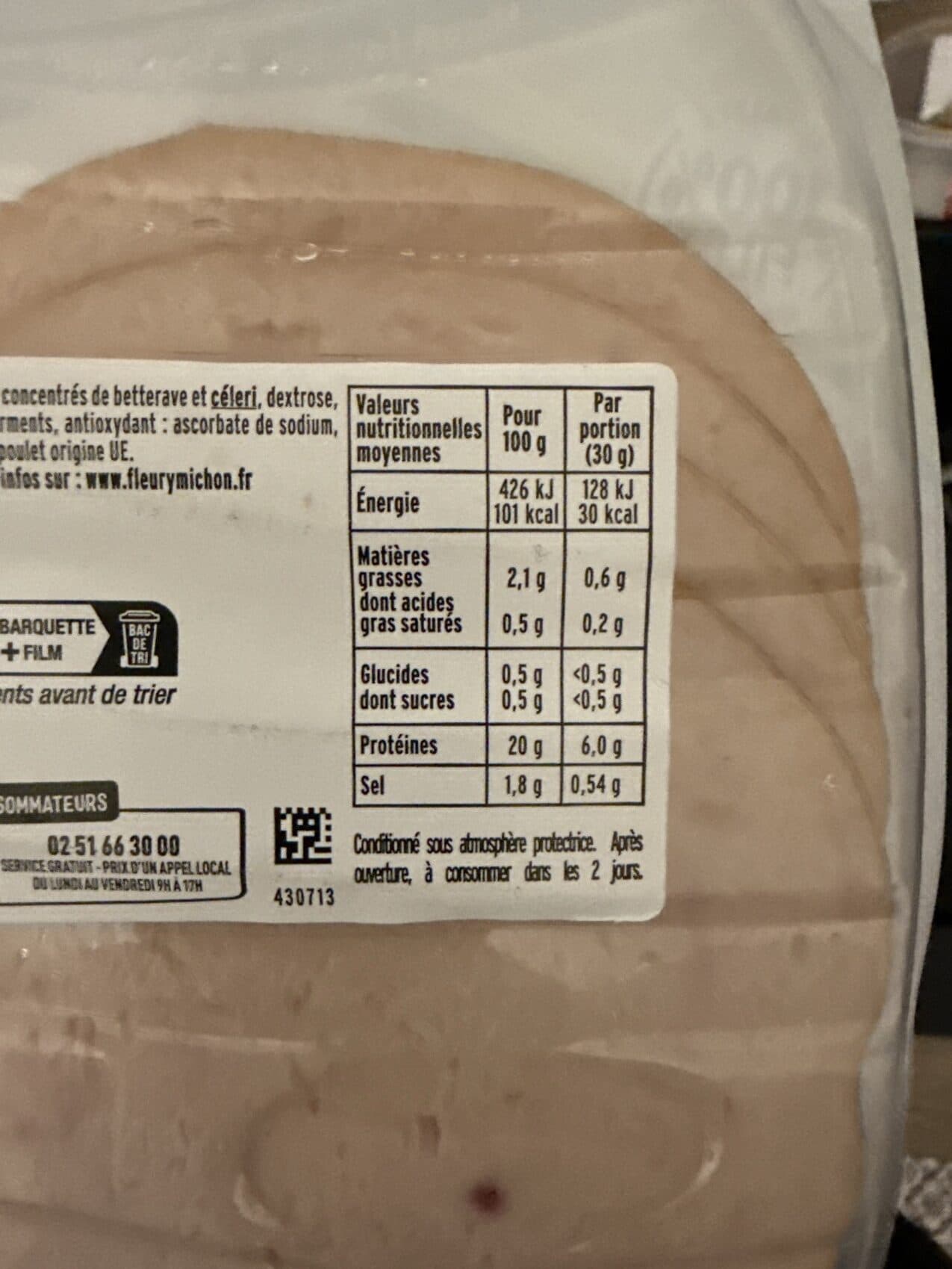 Fleury Michon Rôti de Poulet cuit - Halal packshot