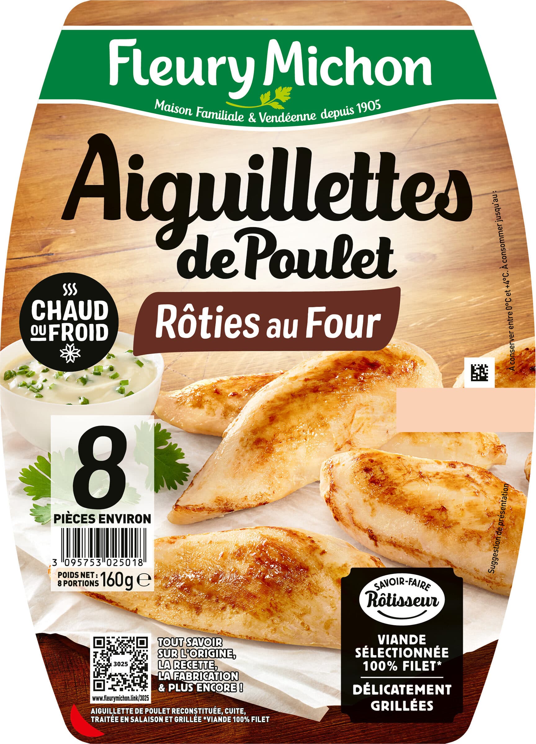 Fleury Michon Aiguillettes de Poulet - Rôties au four packshot