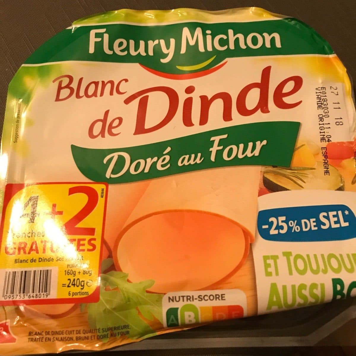 Fleury Michon Fleury Michon Blanc De Poulet Tranche x4 +2 Gratuites packshot