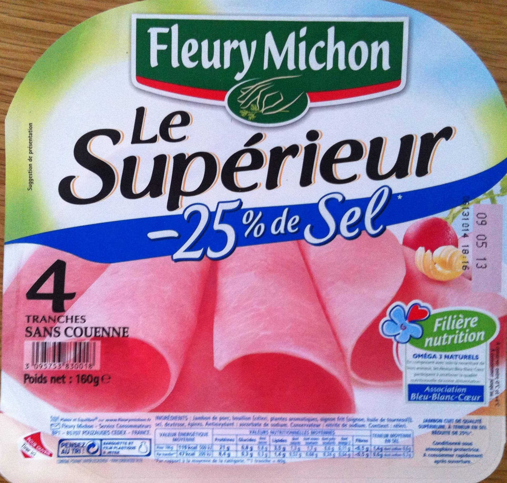 Fleury Michon Le Supérieur -25% de Sel sans couenne packshot