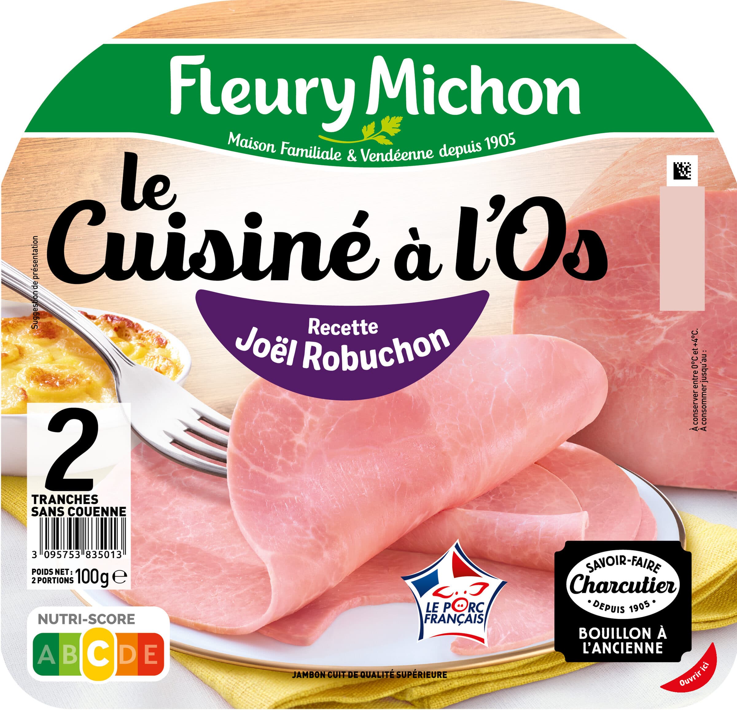 Fleury Michon Le Cuisiné à l'Os - recette Joël Robuchon packshot