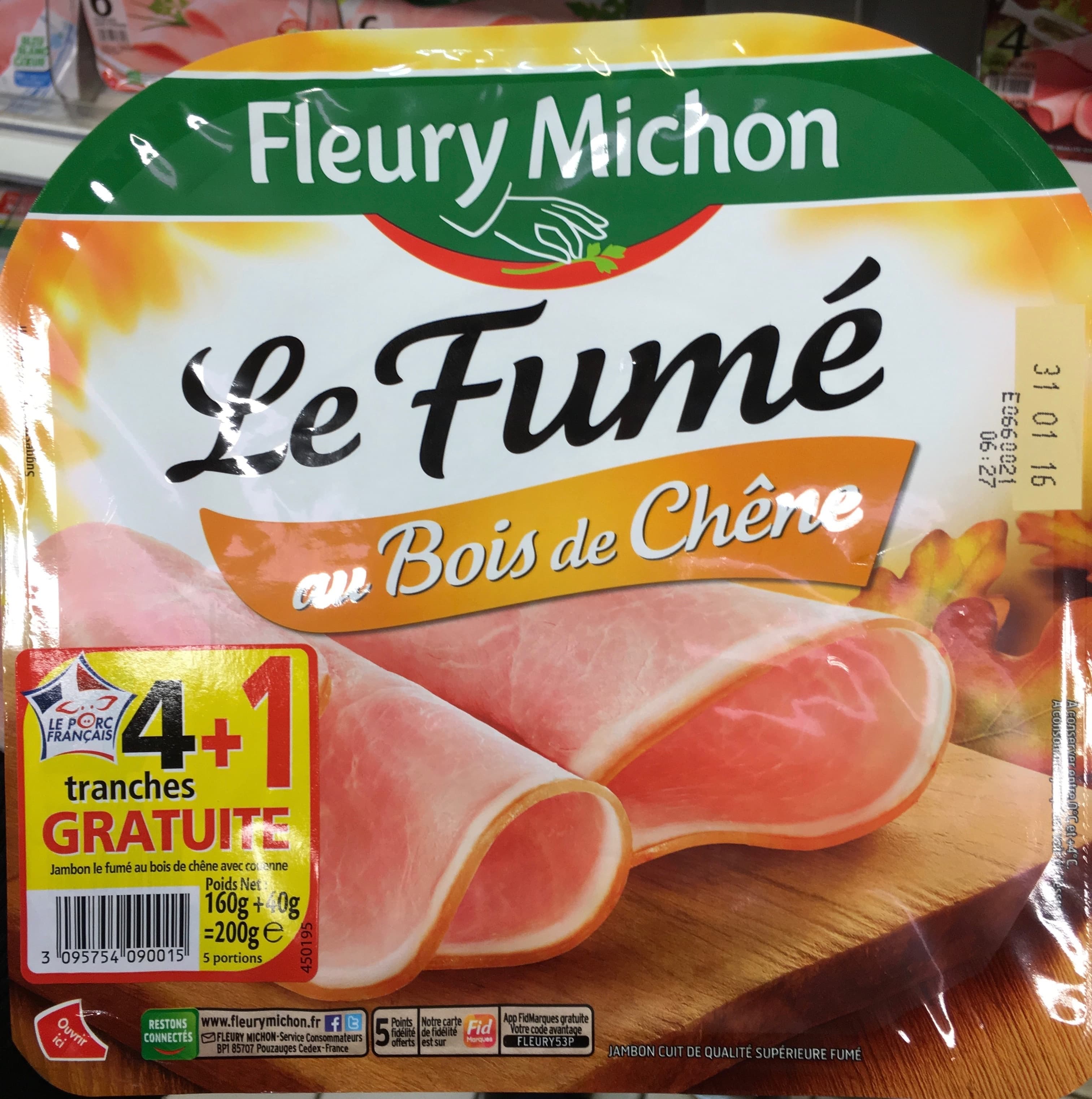 Fleury Michon Le Fumé au Bois de Chêne (4+1 gratuite) packshot