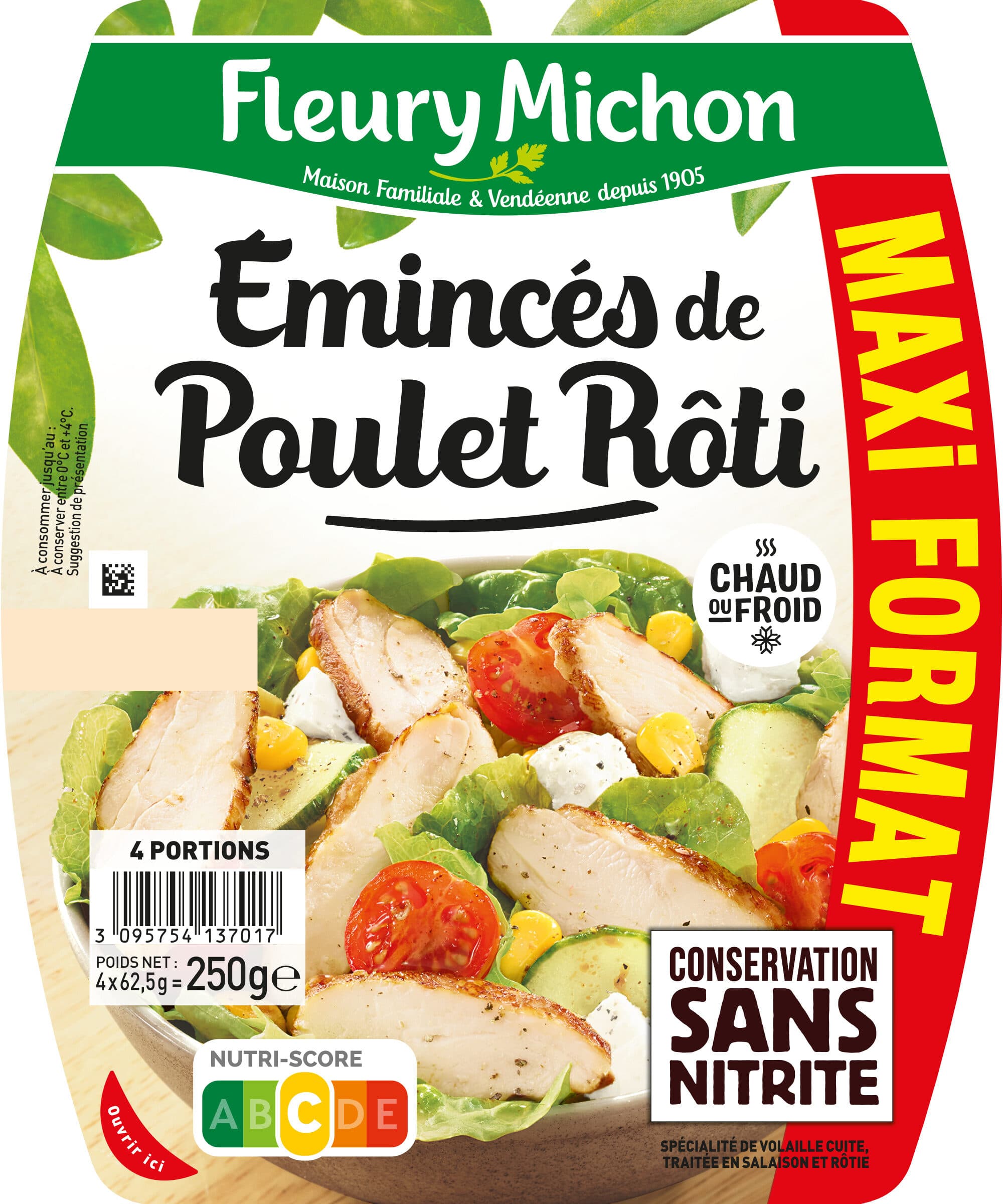 Fleury Michon Emincés de Poulet - Rôtis au four packshot