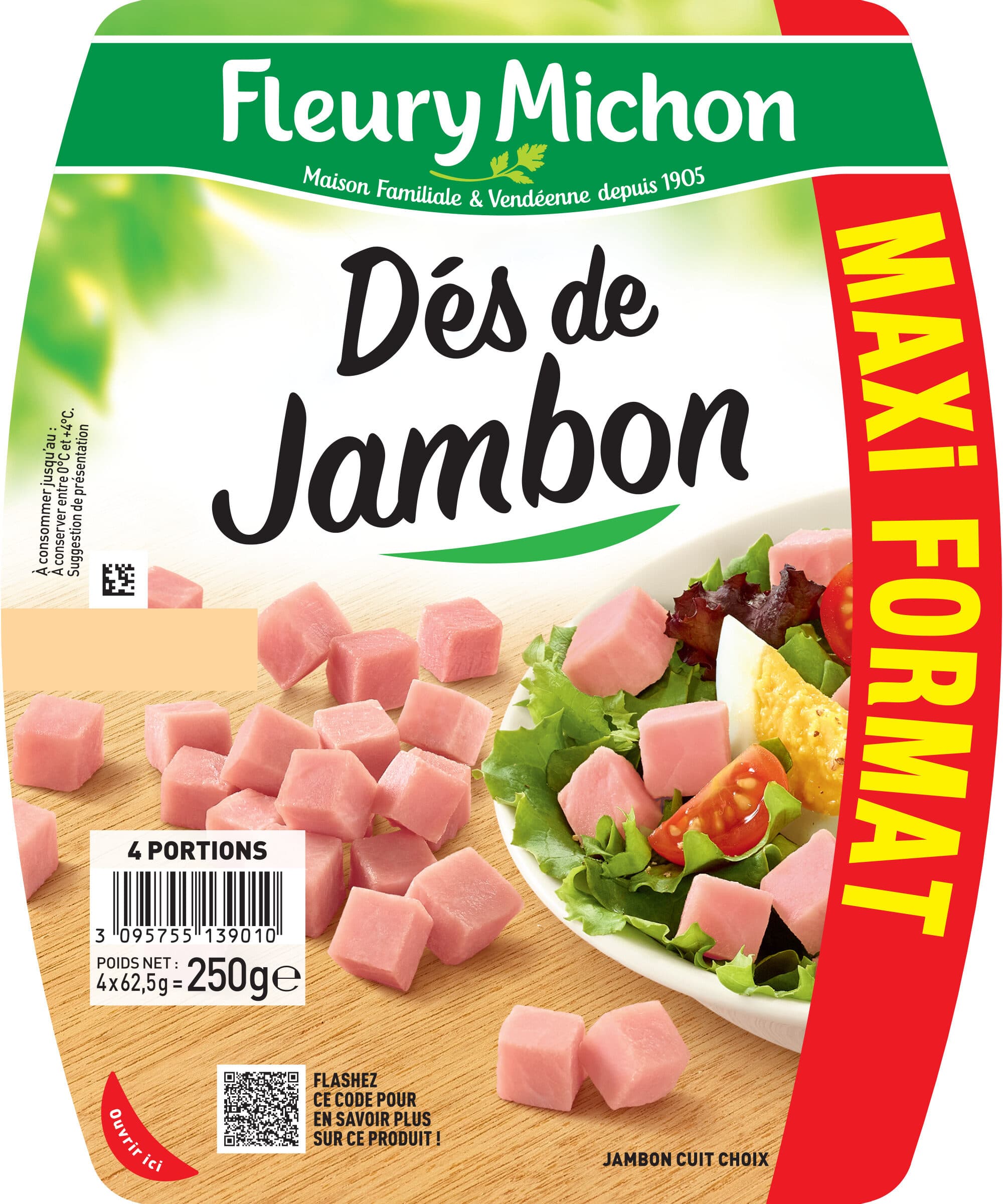 Fleury Michon Dés de Jambon packshot