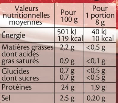Fleury Michon Bacon boeuf fumé - 10 tranches environ packshot