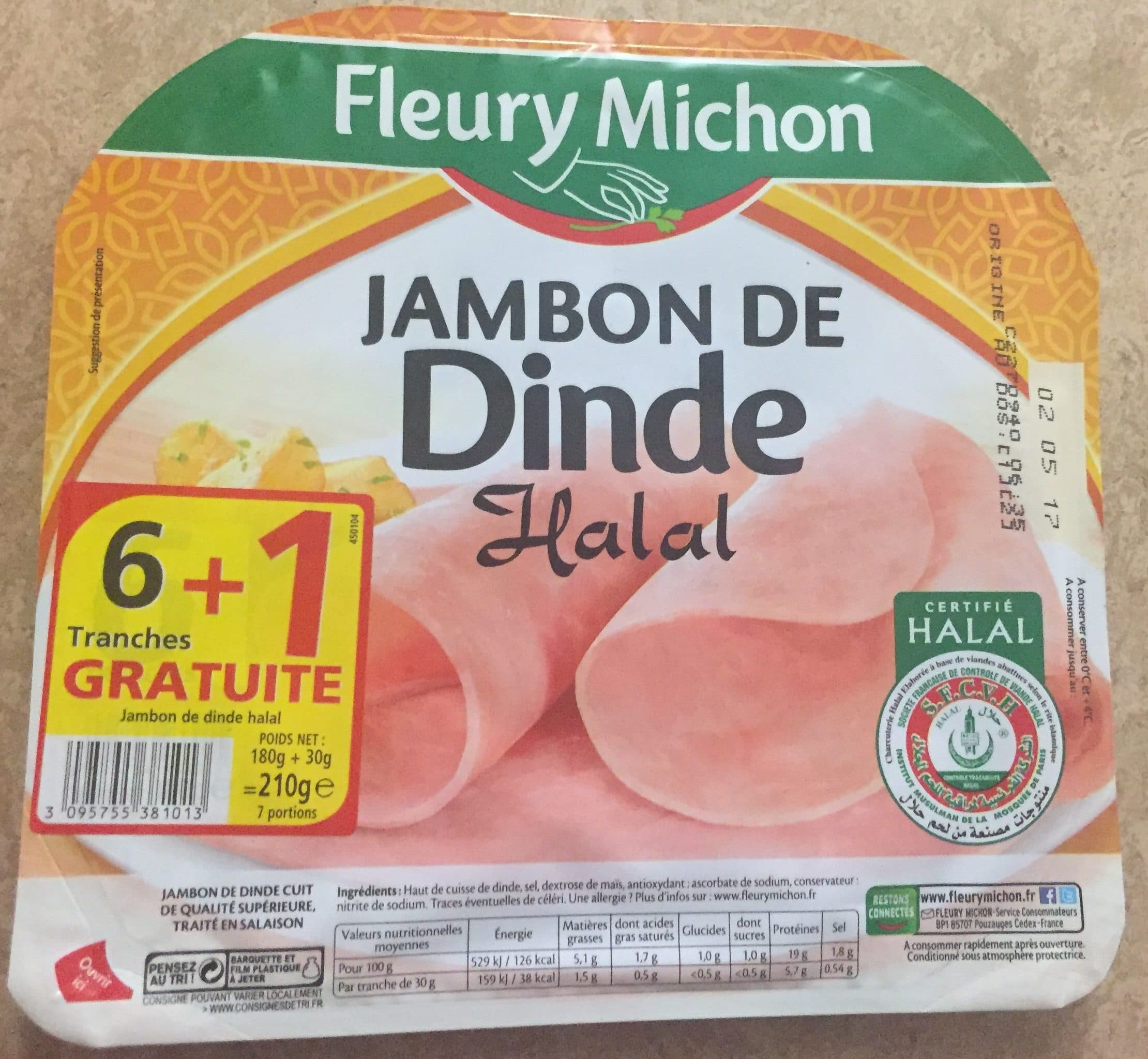 Fleury Michon Jambon de dinde packshot
