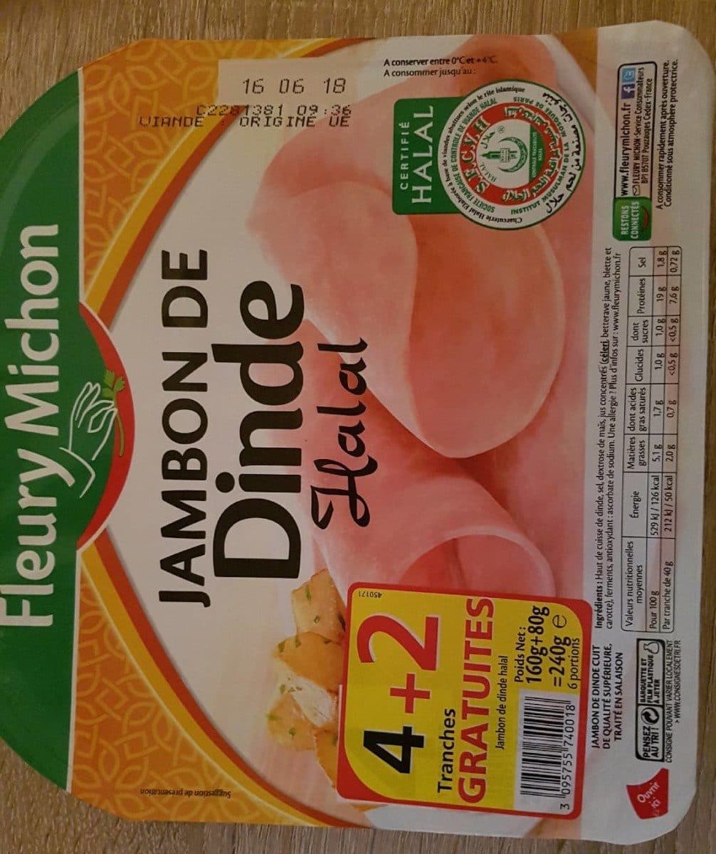 Fleury Michon Jambon de dinde halal packshot