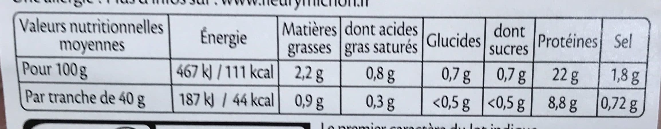 Fleury Michon Le Supérieur Cuit à l'Etouffée (4+2 tranches gratuites) packshot