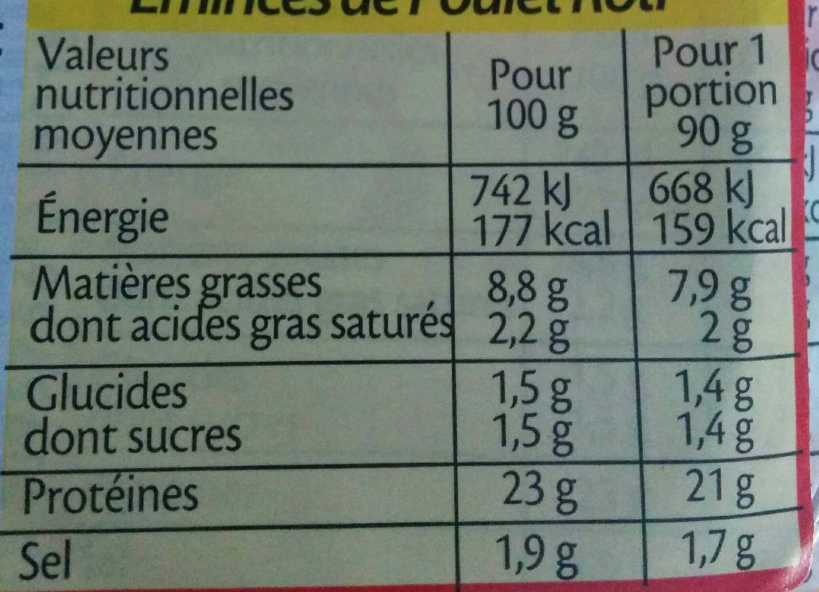 Fleury Michon Émincés de poulet rôti packshot