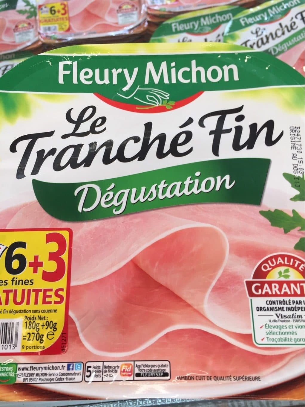 Fleury Michon Le tranche fin packshot