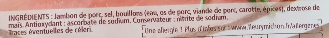 Fleury Michon Jambon à la broche lentement rôti sans couenne packshot