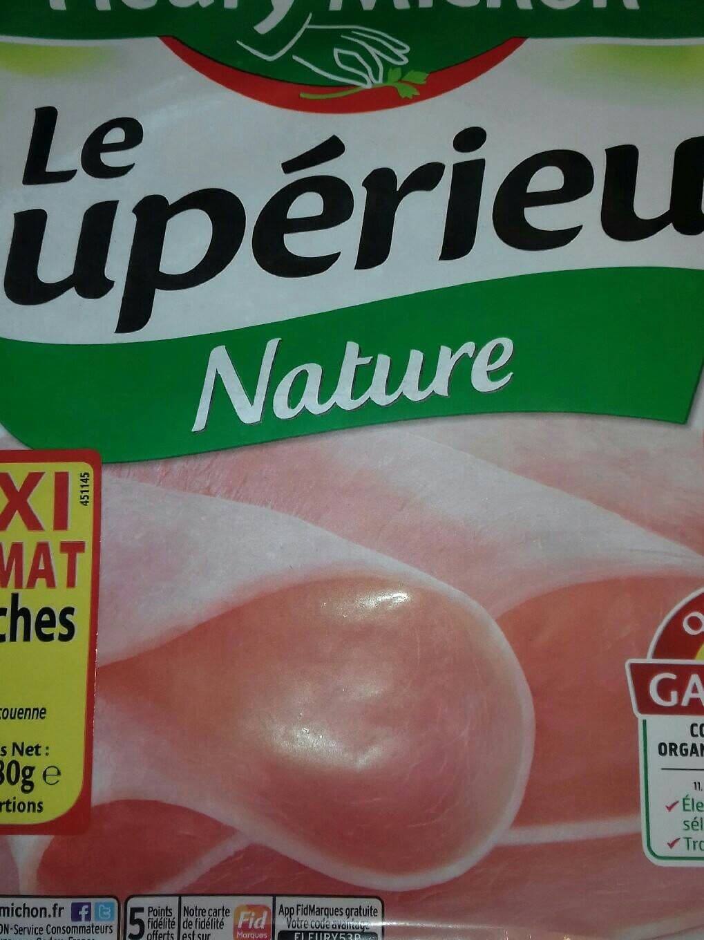 Fleury Michon Le supérieur nature packshot