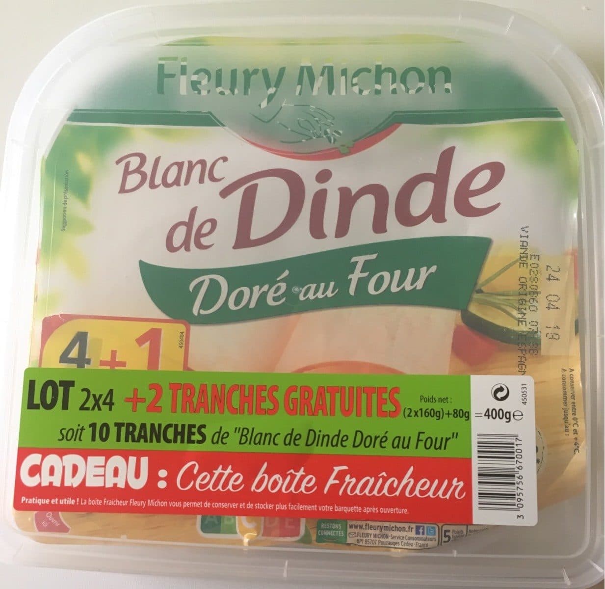 Fleury Michon Blanc de dinde doré au four packshot