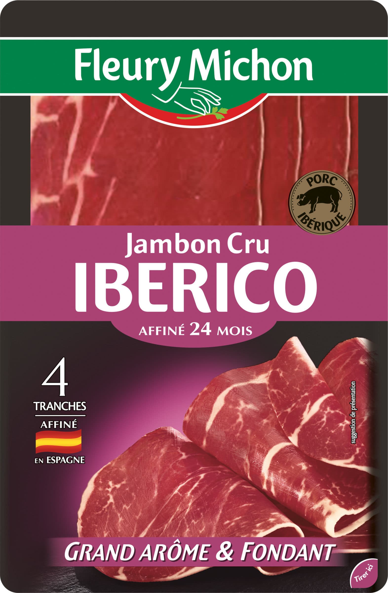 Fleury Michon Jambon cru Iberico - 4 tr. packshot