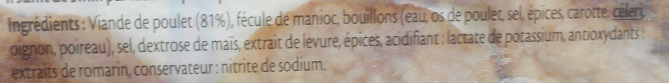 Fleury Michon Minis hachés de poulet grillé - 10 pièces packshot