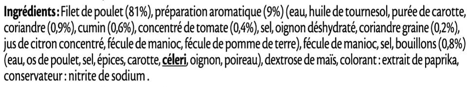 Fleury Michon Filet de poulet grillé mariné aux épices douces packshot