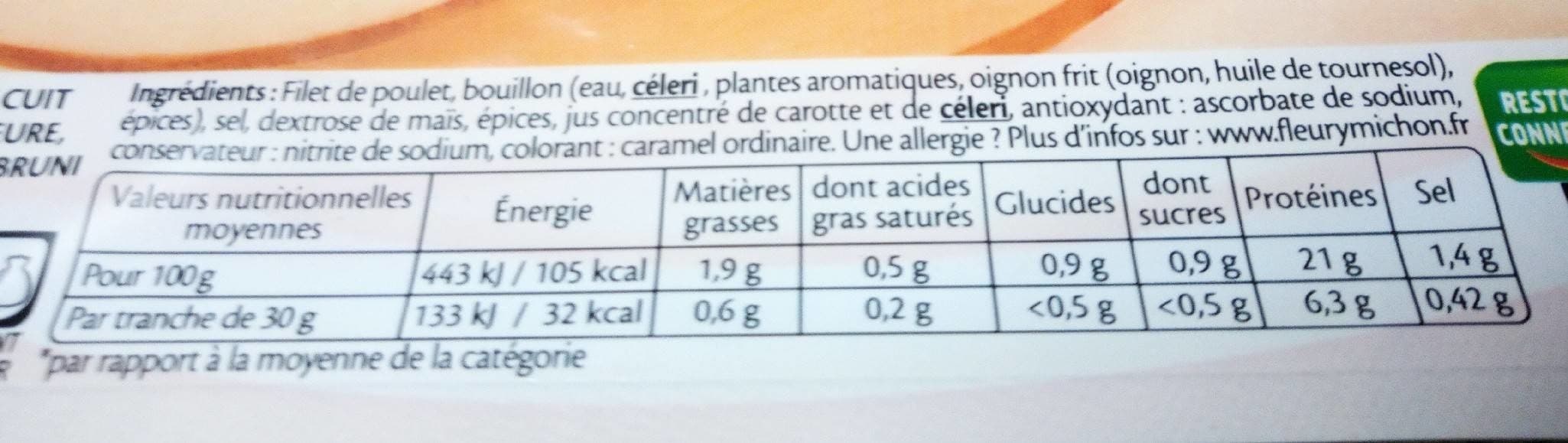 Fleury Michon Blanc de Poulet (40g) packshot