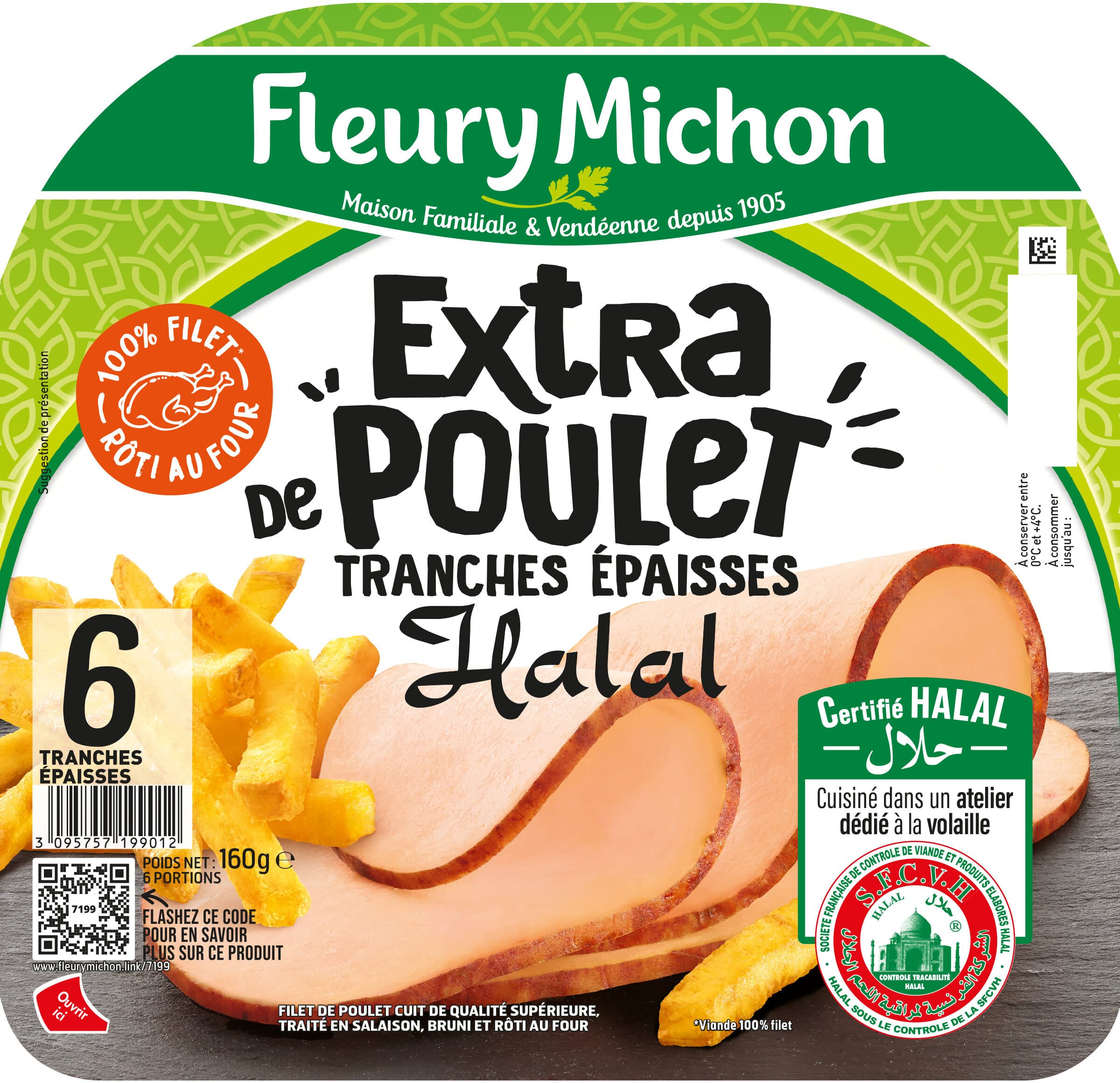 Fleury Michon Filet de Poulet - Rôti - Halal packshot