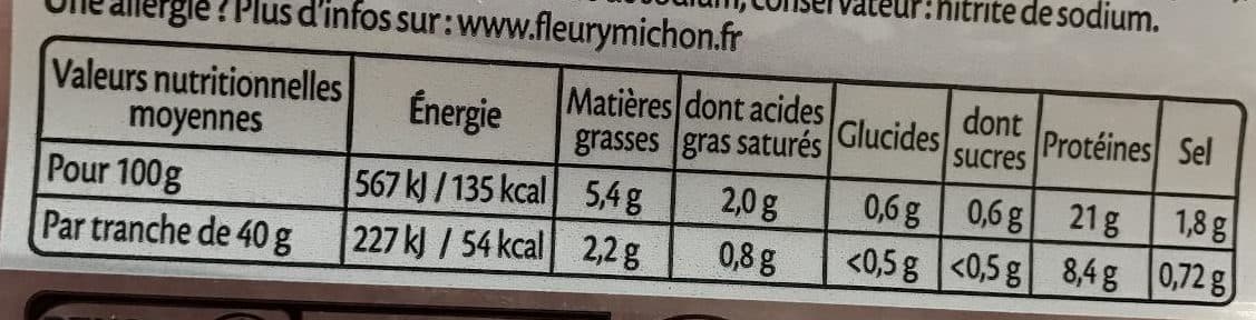 Fleury Michon Le supérieur avec couenne - 2tr. packshot