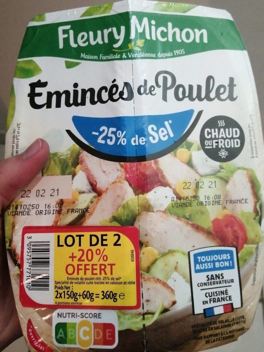 Fleury Michon Émincé poulet roti packshot