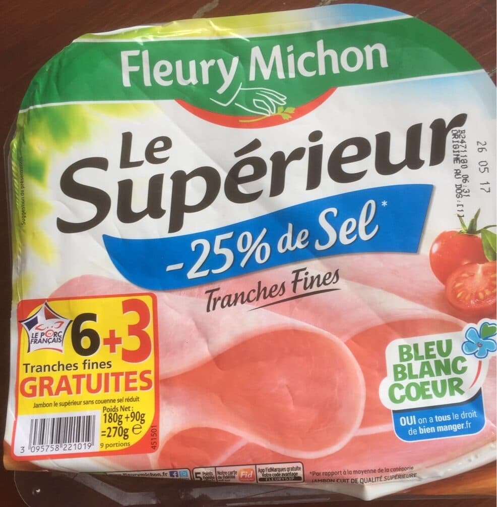 Fleury Michon Le Supérieur -25% de Sel packshot