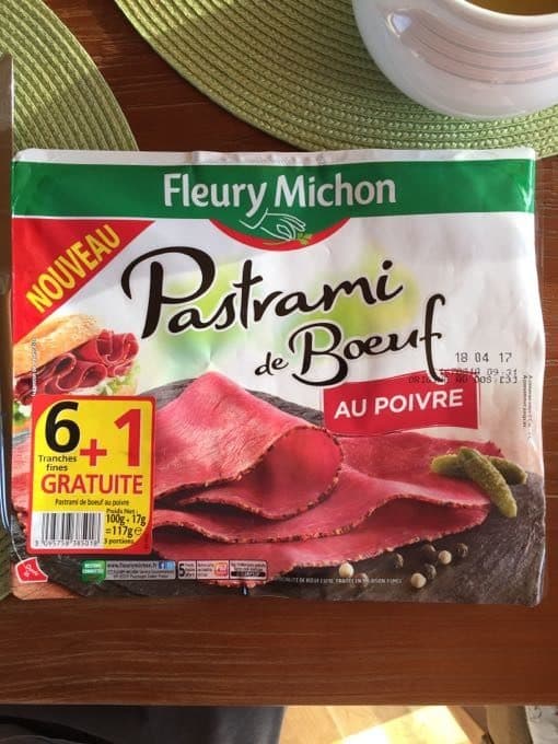 Fleury Michon Pastrami de Boeuf au poivre packshot