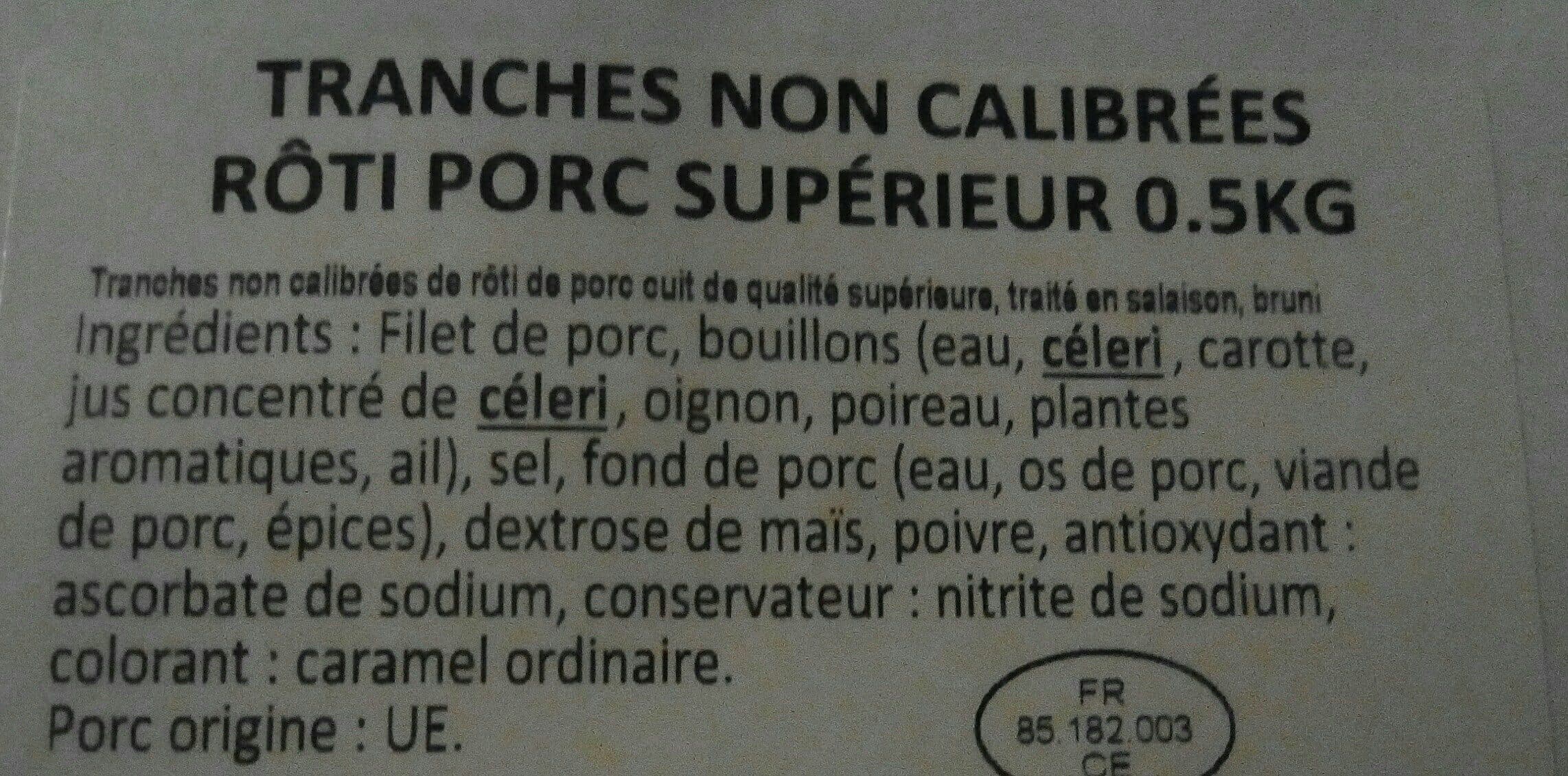 Fleury Michon Rôti de porc cuit pour préparation packshot