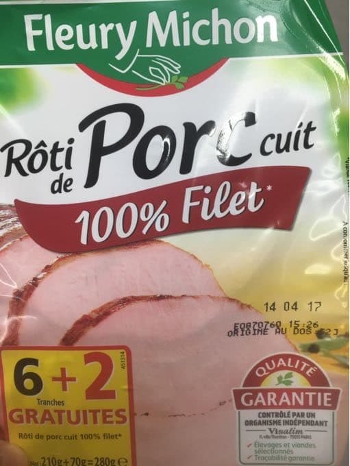 Fleury Michon Roti De Porc packshot
