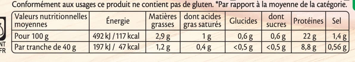 Fleury Michon Le Paris sans couenne - 25% de Sel*- 2 tr packshot