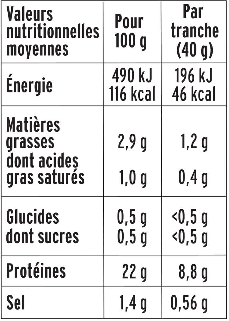 Fleury Michon Le Paris sans couenne - 25% de Sel*- 4tr packshot