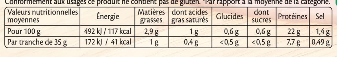 Fleury Michon Le Paris sans couenne - 25% de Sel* - 10 tr. packshot