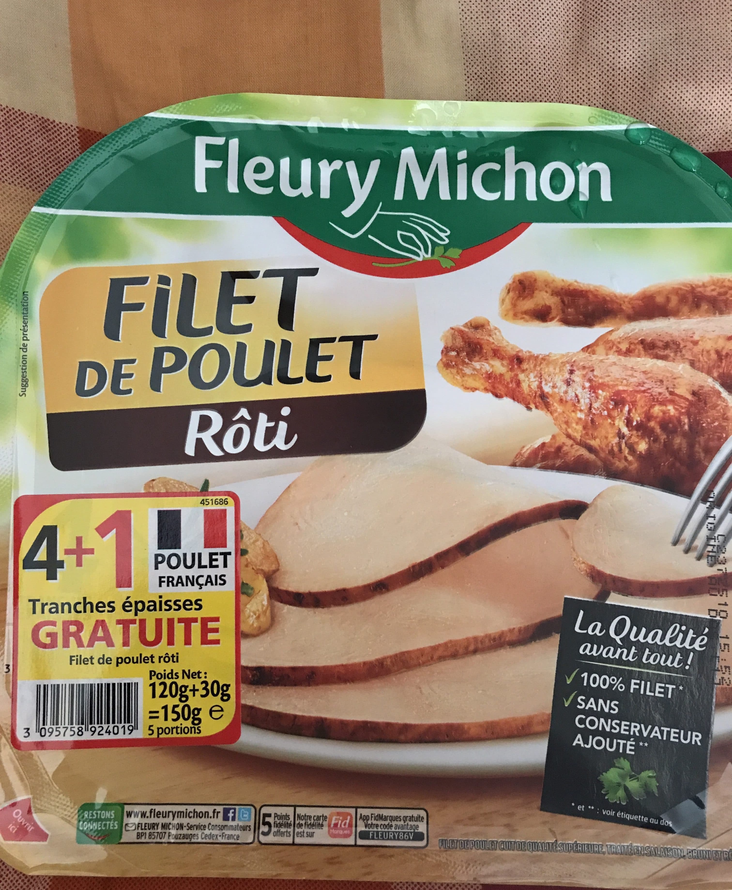 Fleury Michon Filet de Poulet Rôti packshot