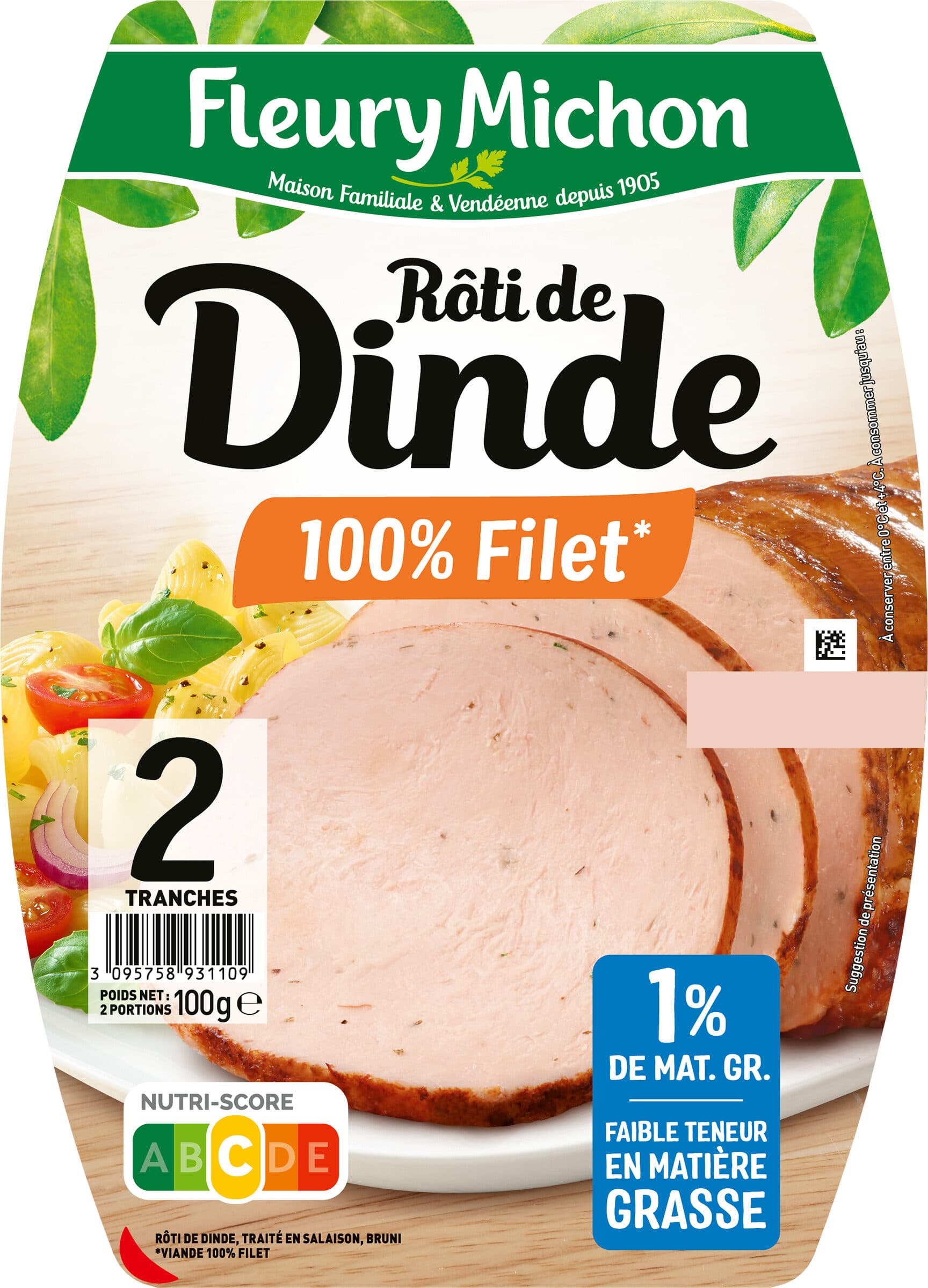 Fleury Michon Rôti de Dinde - 100% filet* packshot