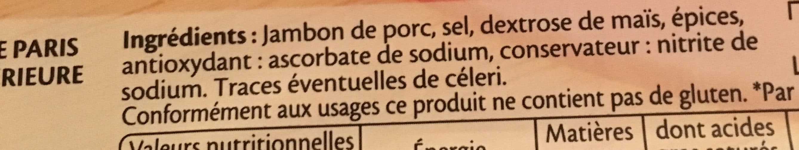 Fleury Michon Le paris -25% de sel packshot