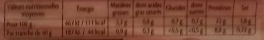 Fleury Michon Le supérieur sans sel nitrite packshot