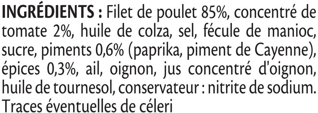 Fleury Michon FILET TRANCHE POULET MEXICAINE - 4 tr. packshot